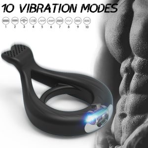 Vibrating - Cock Ring Bristle Clit Pad