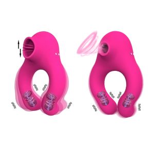 The Vibrating Sucking Licking -  Cock Ring