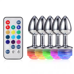 Led Remote Colour - Anal Plug Set