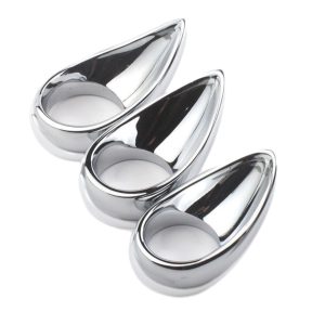 Silver Teardrop Cock Ring